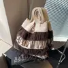 Bolsa de palha transfronteiriça, nova coleção outono 2026, moderna e versátil, grande capacidade, perfeita para férias e a praia, bolsa de ombro ou bolsa de axila