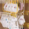 Fábrica de Origen Multifuncional Multi-Gancho Almacenamiento de Armario Perchero de Ropa Balcón a Prueba de Viento Tendedero de Calcetines Bebé