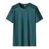 Directo de Fábrica Talla Grande Camiseta de Manga Corta de Seda de Hielo para Pareja Mujeres Hombres Camiseta de Secado Rápido Camiseta Transpirable Nuevo Estilo de Verano