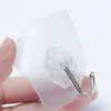 Gancho adhesivo cuadrado transparente sin costuras de disco pequeño patrón de dibujos animados gancho adhesivo techo puerta trasera cocina baño gancho