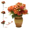 Rosas Simuladas, Arreglos Florales para Bodas, Decoración del Hogar, Ramos, Flores Artificiales de Otoño, Flores Artificiales Realistas de Alta Gama