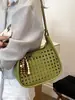 Moderna Bolso Cubo Grande Nuevo para Mujer 2026 Estilo Coreano Hueco Bolso de Hombro Único Versátil Bolso Cruzado para el Viaje Diario