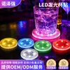 Adesivos de Copo Luminous LED coloridos com glitter adesivos para garrafa de vinho porta-copos luminosos porta-copos luminosos criativos para bar suprimentos atacado
