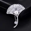 Broche de circón microincrustado coreano simple pin de decoración para abrigo cárdigan accesorios japoneses y coreanos corsage para mujer pin de solapa
