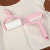 Rolo Adesivo Recarregável Rolo de Feltro Descartável Removedor de Fiapos Removedor de Pelos de Pet Escova para Remover Bolinhas de Roupa Rolo de Papel
