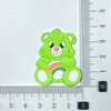 Nuevo Dibujo Animado Oso Lindo Sentado Accesorios de Goma Suave DIY Funda para Teléfono Móvil Taza de Agua Pantuflas de Algodón Parche de Plástico ABS