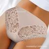 Ropa interior sin costuras de ventas transfronterizas de comercio exterior europeo y americano para mujer, cintura baja, transparente, hueca, ropa interior sexy de encaje europeo y americano