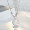 Collar de Plata de Ley S925 con Cuentas de Cubo de Azúcar Marca Yuanfu Perla Blanca Estilo Antiguo Tendencia Nacional Lujo Accesible Diseño de Nicho Cadena para la Clavícula
