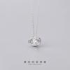 Collar planeta Mori de plata s925 Naran estilo coreano simple estrella hueca colgante universo cadena clavícula D8036
