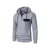 Sudadera con capucha de manga larga para hombre, nueva, simple, moderna, holgada, con cuello, top deportivo para hombre, para primavera y otoño