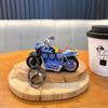 Llavero de mini motocicleta Harley con graffiti, coche de fricción de dibujos animados, colgante para llavero, colgante de modelo de motocicleta