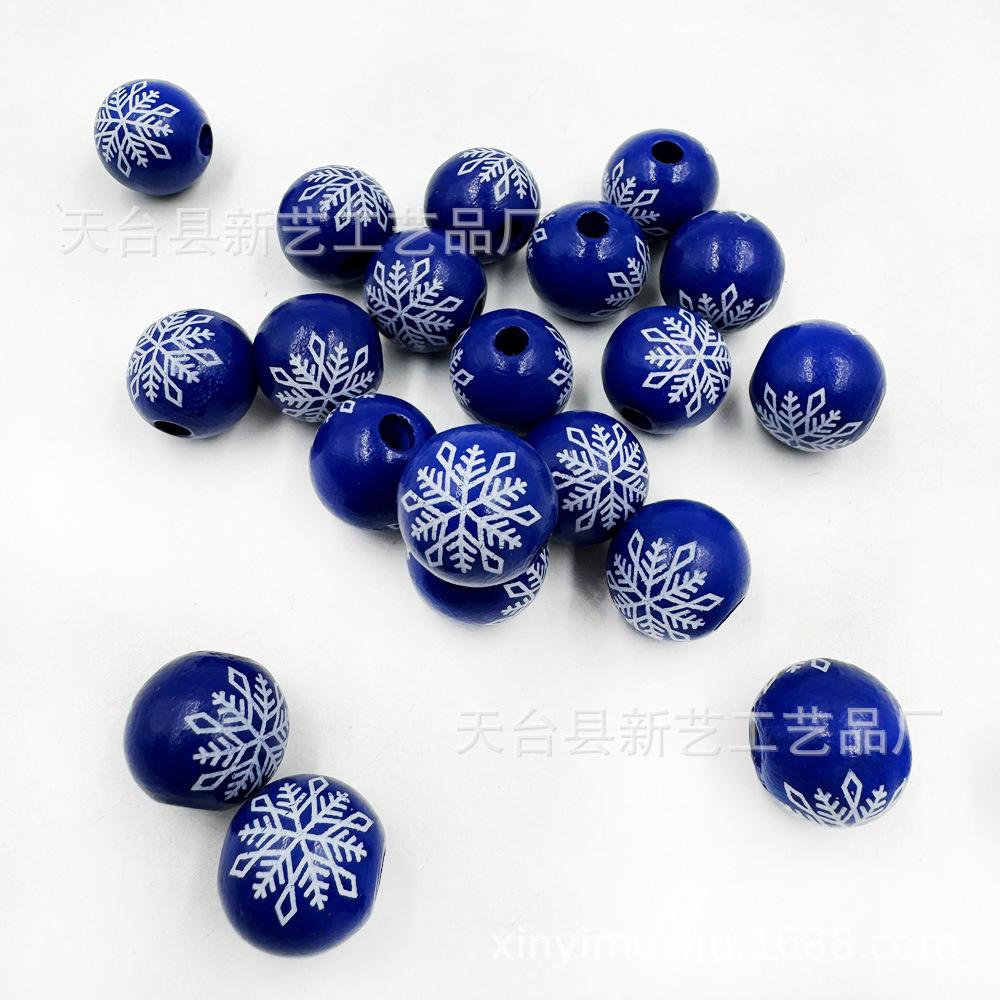 深蓝底雪花