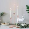 Candelabro de columna galvanizado nórdico, modelo para habitación, comedor, mesa, aromaterapia, cena a la luz de las velas, decoración romántica para bodas.