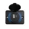 Cargador de Teléfono Móvil USB Modificado para Silla de Masaje para Muebles 12-24V con Apertura LED Doble USB Cargador de Coche Integrado 4.2A