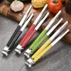 Pegadores de Alimentos Espessos de Aço Inoxidável, Pegadores para Churrasco ao Ar Livre, Pegadores de Bife para Restaurante, Pegadores de Alimentos, Pegadores Coloridos para Churrasco de Buffet