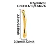 Colgante de Palo de Masaje de Acero Inoxidable Diseño de Nicho Colgante Geométrico Pulsera DIY Collar Accesorios para Joyería Galvanoplastia al Vacío
