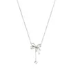 Elegante Collar de Mariposa y Lazo de Zirconia para Mujer, Gargantilla de Lujo Ligero de Alta Gama, Accesorio de Cadena para Clavícula de Nicho