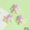 Dibujos Animados Lindos Sanrio Pegamento Cremoso DIY Hecho a Mano Funda para Teléfono Móvil Agujero para Pasador Llavero de Zapato Resina Pequeños Accesorios