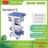 Carrinho pequeno para equipamentos de beleza, carrinho de ferramentas para salão de beleza, armazenamento móvel com bandeja e gaveta