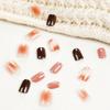 Uñas postizas parche de uñas té fuerte café parche de uñas blanco uña postiza uso de uñas uñas al por mayor
