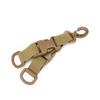 Hebilla Colgante Táctica Multifuncional Giratoria 360 grados Anillo para Colgar Llaves Hebilla Tipo D con Correa MOLLE para Exteriores