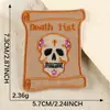 Fábrica de Origem Patch Bordado de Caveira Estilo Punk Desenho Animado Decoração DIY Acessórios para Roupas Patch Bolsa Tecido Bordado Patch