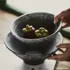 Tigela em formato de trombeta, tigela japonesa para ramen, tigela de cerâmica, tigela cônica, tigela doméstica para macarrão/salada, tigela grande para sopa, uso comercial.
