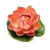 Flor de Loto Artificial Eva Loto Flor de Loto Simulada Flor Acuática Flotante Decoración para Acuario Nenúfar Hoja de Loto