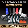 Caneta de Retoque de Tinta Automotiva de Suprimento Especial Transfronteiriço, Caneta de Reparo de Arranhões para Superfície de Tinta de Carro, Tinta de Retoque Rápido para Arranhões Branco Pérola e Preto