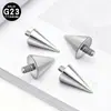 Fabricante Joia para Piercing Labial com Ponta de Bola de Rosca Externa em Liga de Titânio G23, Atacado Piercing para Sobrancelha F136, Piercing para Umbigo, Joia para Piercing com Haste de Rosca Interna