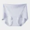Pantaletas de verano finas de seda helada para mujer, de cintura alta, control de abdomen, levanta glúteos, seda de morera grado 10A, antibacterianas, entrepierna extendida