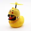 Decoração de Carro Pato Amarelo Pequeno, Capacete Tendência do Tiktok para Carros e Motos, Pato Quebra-Vento Estilo Celebridade da Internet Acessório para Carro