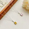 Collar con Colgante Cuadrado de Circonita de Gama Alta, Cadena para Clavícula Moderna y Exquisita, Estilo Lujo Ligero, Estilo Versátil y Dulce, Joyería de Nicho