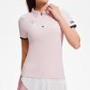 Ropa de Golf Camiseta Polo de Verano para Mujer Manga Corta Camiseta Exterior Alta Elasticidad Solapa Fitness Naked Top Deportivo