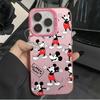 Mickey elástico Adecuado para iPhone 16 Plus Caricatura Apple 17 Pro Max Funda para Teléfono 15 Europea y Americana 14 Lindo 13