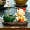Incenso Chinês Boa Sorte Gato da Sorte Queimador de Incenso Zen Bobina de Incenso Palito de Incenso Queimador de Incenso de Sândalo Oud Ornaments Desodorizantes de Ambiente