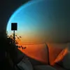 Lámpara de atardecer para fotos de redes sociales, lámpara de atardecer para ambiente en la sala de estar y el dormitorio, lámpara de mesa artística que nunca se apaga