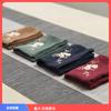 Panos de Prato de Algodão e Linho Atacado, Camada Dupla Espessada, Estilo Vintage, Absorventes, Embalados Individualmente, Panos de Prato Bordados com Logo Impresso
