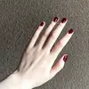 Unhas Usáveis Prontas para o Ano Novo, Adesivos de Unhas Postiças Removíveis, Peças de Unha com Arte de Unha Estilo Curto de Alta Qualidade, Atacado do Fabricante