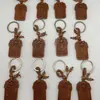 Llavero Colgante Zodiaco de Madera de Durazno Talla de Madera Segura Accesorios a Juego Llavero de Coche Colgante Cuadrado