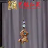 Chaveiro Pingente Cavalo de Madeira Arco-Íris, Pingente de Celular Pônei do Zodíaco Yiming Xianyuan, Pingente para Decoração de Bolsa