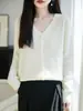 Suéter cárdigan de punto fino con botones y cuello en V para mujer, nuevo para primavera y otoño, estilo francés, ajuste holgado para el trabajo, parte superior exterior