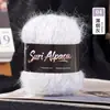 Hilo fino de mohair suave de seda de alpaca para tejer a mano gorros, bufandas, suéteres, chales para bebé DIY