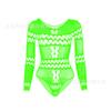 Medias de lencería sexys Top tubo de comercio exterior europeo y americano Mono bikini Falda de malla de manga larga w482