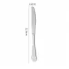 Cubiertos de Acero Inoxidable Corte Real Cuchillo con Relieve Retro, Tenedor, Cuchara Creativa Cuchara de Café Hueca Cuchara de Postre Tenedor Cuchillo para Filete
