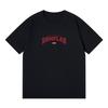 Explosiones Marca de Moda Urbana Americana Camiseta de Manga Corta para Mujer con Estampado de Letras Camiseta Básica de Algodón Puro Top Interior de Primavera para Mujer