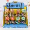 Nuevo Llavero de Dinosaurio para Viaje, Colgante Colorido con Forma de Dinosaurio Electroplateado, Decoración Creativa Personalizada para Bolsos, Pequeño Regalo