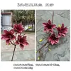 Nuevo producto transfronterizo: Flores de Magnolia Artificiales, Magnolia de la Fortuna de 3 Cabezas, Accesorios para Decoración de Bodas y Hogar, Accesorios de Fotografía, Flores Falsas Decorativas