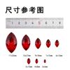 Pedras de Cristal de Vidro em Formato de Olho de Cavalo com Strass Diamante Tendência Materiais para Decorações de Capa de Celular DIY Acessórios de Vestuário