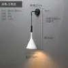 Lámpara de araña de mesita de noche para dormitorio Estilo nórdico Moderna Simple Creativa Lámpara de pared para pared trasera de sala de estar Lámpara de araña pequeña de una cabeza Lámpara de comedor
